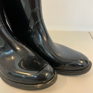 Authentic Burberry rain boots cross hills house women size 36